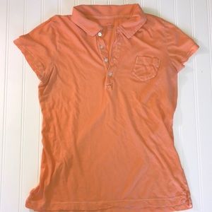 J. Crew Vintage sun bleached polo shirt size large